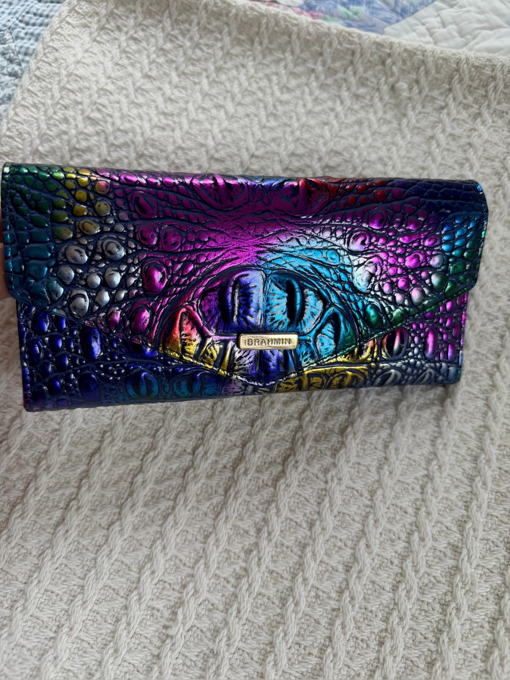 Brahmin Spotlight Metallic Veronica Wallet-BNWT